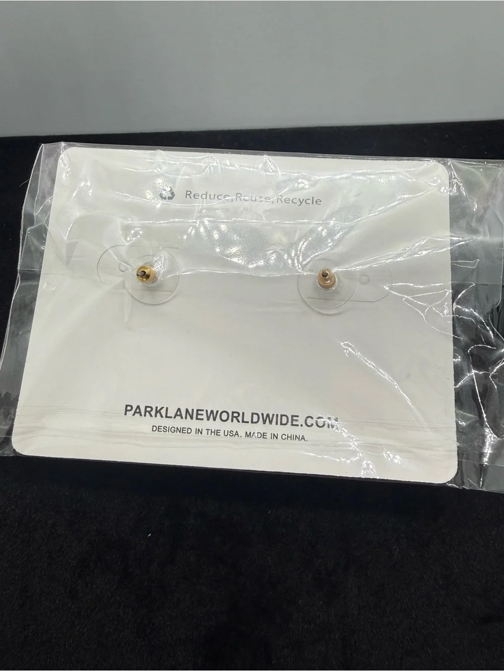 Park Lane Stardust White Druzy Quatrefoil Clover Stud Earrings NWT